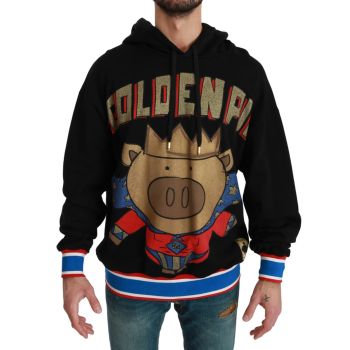 Hooded Sweater with Multicolor Motive 44 IT Men