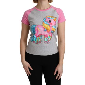 Moschino Couture Crew Neck T-shirt with My Little Pony Motif 36 IT Women