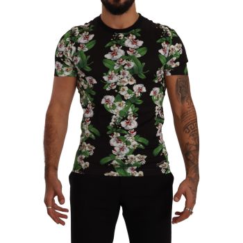 Crewneck Short Sleeves T-shirt with Floral Print 46 IT Men