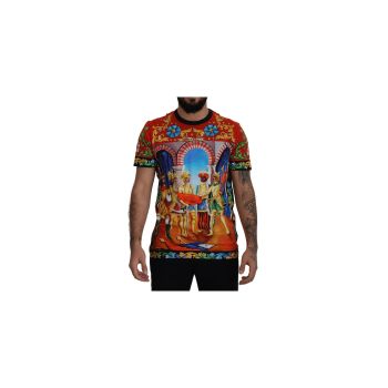 Majolica Soldier Print Crewneck T-Shirt 44 IT Men