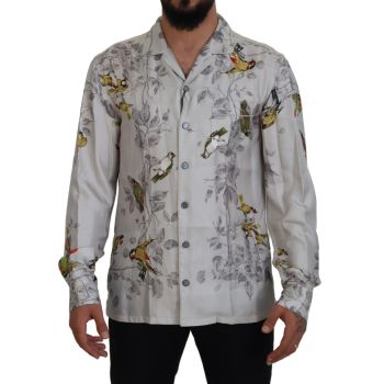 Stunning Dolce & Gabbana Casual Pajama Look Satin Shirt S Men