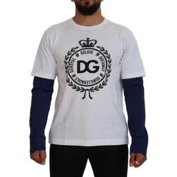 Dolce & Gabbana Crew-neck Pullover Sweater with Logo Details 48 IT Men