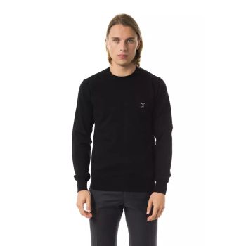 Embroidered Wool Sweater L Men