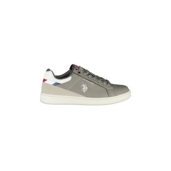 US POLO ASSN Men's Gray Polyester Sneaker - 41 EU