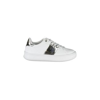 US POLO ASSN Women's White Polyester Sneaker - 35 EU