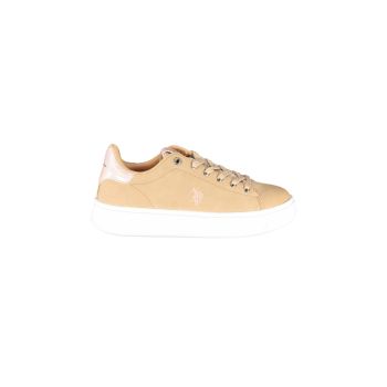 US POLO ASSN Women's Beige Polyester Sneaker - 38 EU