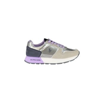 US POLO ASSN Women's Silver Polyester Sneaker - 37 EU