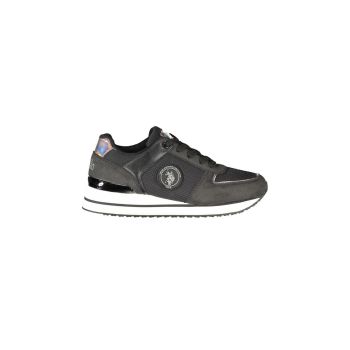 US POLO ASSN Women's Black Polyester Sneaker - 37 EU