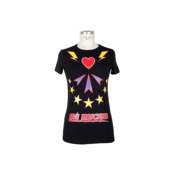 Colorful Prints Love Moschino T-Shirt 44 IT Women