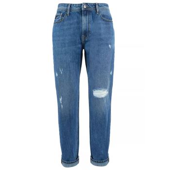 Ripped Cotton Jeans with Regular Fit and Five Pockets W28 US Men