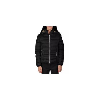 Technical Fabric Drawstring Hooded Womens Jacket L Women