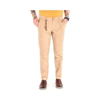 Yes Zee Men's Beige Cotton Jeans & Pant - W33 US