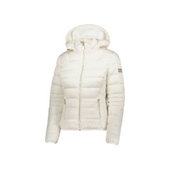 Short Down Jacket with Zip Closure and Hood XL Women