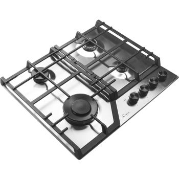 Empava Gas Cooktop 60cm Kitchen Stove 4 Burner Cook Top NG LPG Convertible in Stainless Steel