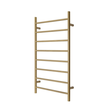 Premium Brushed Gold Towel Rack - 8 Bars, Round Design, AU Standard, 1000x620mm Wide