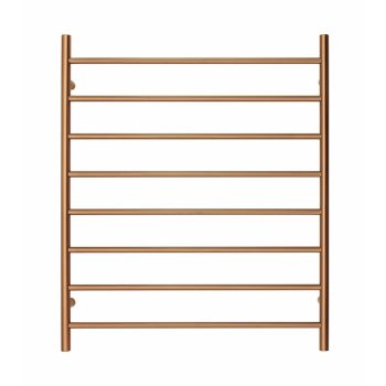 Premium Brushed Rose Gold Towel Rack - 8 Bars, Round Design, AU Standard, 1000x850mm Wide