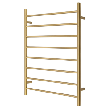 Premium Brushed Gold Towel Rack - 8 Bars, Round Design, AU Standard, 1000x850mm Wide