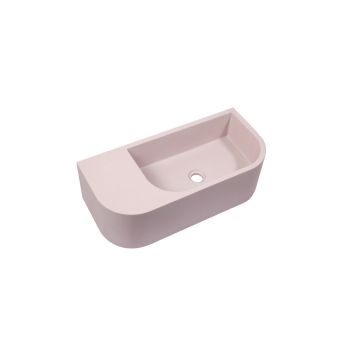 New Concrete Cement Wash Basin Counter Top Matte Pink Wall Hung Basin