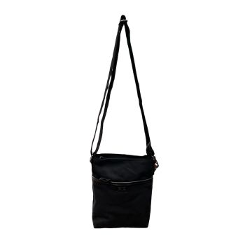 FIB Byron Cotton Canvas Sling Bag Shoulder Travel - Black