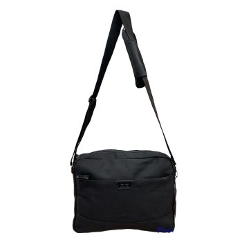 FIB Byron Canvas Laptop Messenger Bag Travel - Black