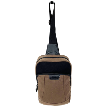 FIB Byron Sling Backpack Bag Travel w/ Single Adjustable Strap - Brown