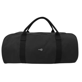 FIB Barrell Duffle Bag Travel Cotton Canvas Sports Luggage - Black