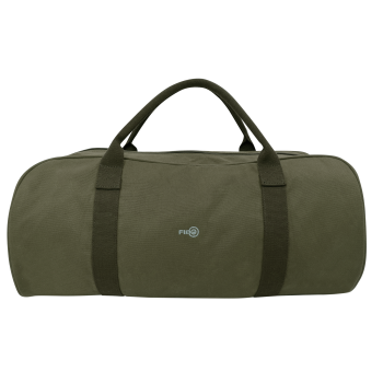 FIB Barrell Duffle Bag Travel Cotton Canvas Sports Luggage - Green