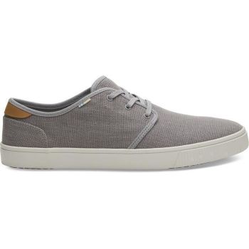 TOMS Mens Canvas Casual Sneakers Low Summer Shoes - Grey - US 9