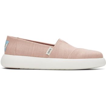 TOMS Womens Canvas Slip On Shoes Sneakers Flats Alpargata Espadrilles - Dusty Pink - US 9