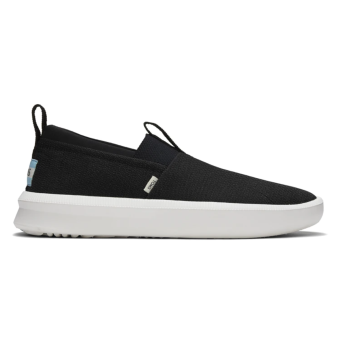 TOMS Mens Canvas Slip On Shoes Casual Sneakers Breathable Espadrilles - Black - US 8