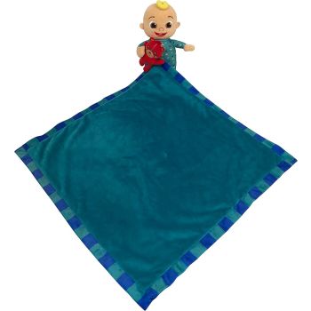 CoCoMelon Plush Blanket Comforter Kids Children w/ Toy - Blue (51x51cm)