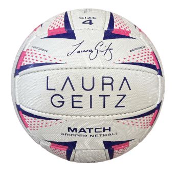 Laura Geitz Match Gripper Netball Hand Sewn Waterproof Official Size 4