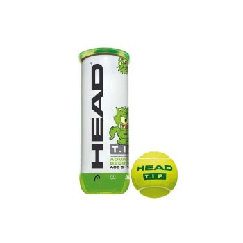 Head Tip 3 Green Pressureless Tennis Balls - Age (9 Years - 10 Years)