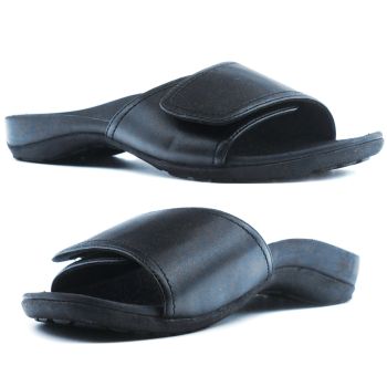 Axign Orthotic Slides Slip On Thongs Slippers Flip Flops - Black - EUR 36 (Mens UK3/Ladies US5)