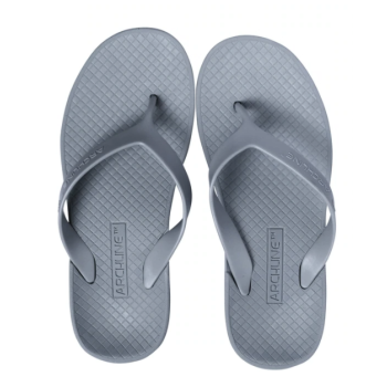 ARCHLINE Orthotic Flip Flops Thongs Arch Support Shoes Footwear - Grey - EUR 36