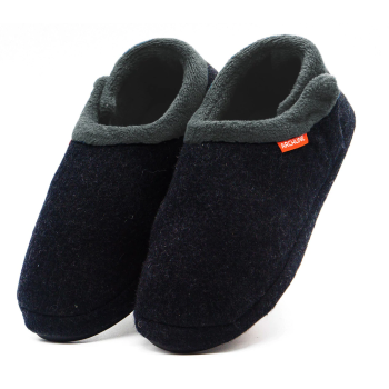 ARCHLINE Orthotic Slippers CLOSED Arch Scuffs Orthopedic Moccasins Shoes - Charcoal Marle - EUR 36