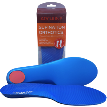 Archline Supination Orthotic Insoles - Full Length (Unisex) Plantar Fasciitis High Arch - Euro 42