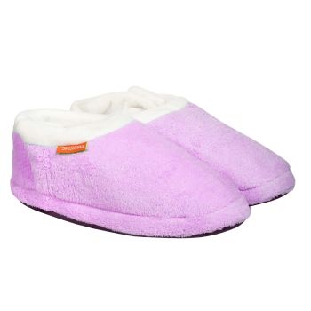 ARCHLINE Orthotic Slippers CLOSED Arch Scuffs Pain Relief Moccasins - Lilac - EU 37