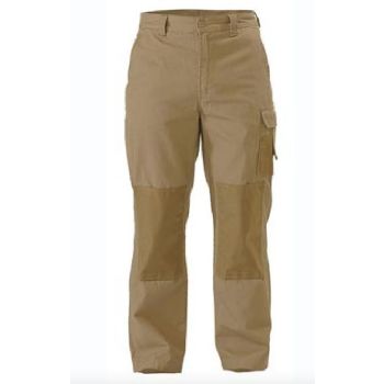 BISLEY Mens Razar Cordura Utility Pants Workwear Cotton Trousers Work BPU6110 - Khaki - 112R