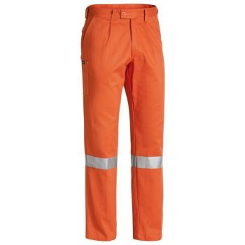 Bisley 3M Taped Original Work Pants Trousers - Orange - 82 Regular