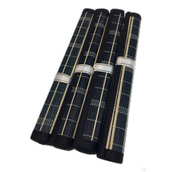 Set of 4 BAMBOO PLACEMATS Dinner Table Decor Party Natural Party 45x30cm BULK