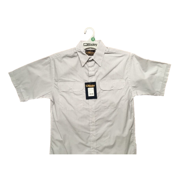 BISLEY SHORT SLEEVE SHIRT Everyday Casual Business Work Cotton Blend Check - BS2484_VHIG (HIG) - S