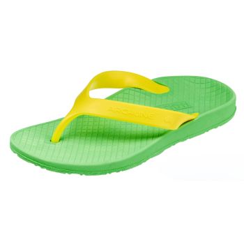 ARCHLINE Flip Flops Orthotic Thongs Arch Support Shoes Footwear - Green/Gold - EUR 41