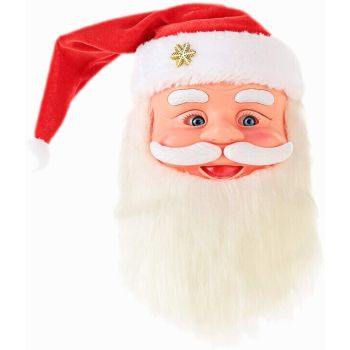 Singing Moving Eyes And Beard Shaking Hat Music Santa Claus Xmas Christmas Decor