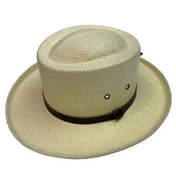 DENTS Paper Straw Hat Wide Brim Sun Beach Gold Cap Summer Natural Protection - Small/Medium