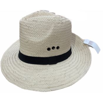 Dents DENTS Woven Paper Straw Panama Hat Trilby Fedora - L/XL (One Size)