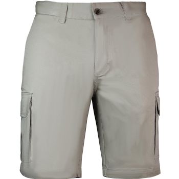 Mens Cargo Shorts 100% Cotton Casual Work Wear Half Pants Summer Army Military - Fawn - 32 (82cm)