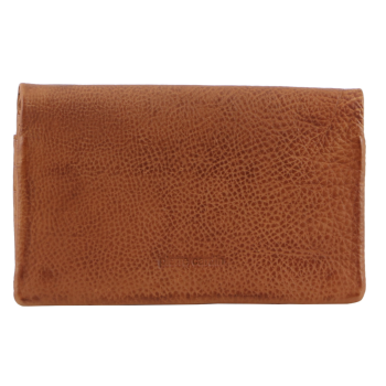 Pierre Cardin Ladies Womens Genuine Leather Bi-Fold RFID Purse Wallet - Cognac