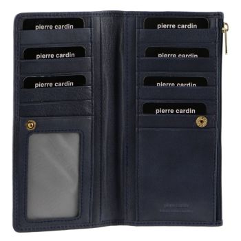 Pierre Cardin Womens Soft Italian Leather RFID Purse Wallet - Midnight