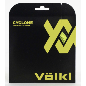 1 Pack Volkl Cyclone 18g/1.20mm Tennis Racquet Strings - Neon Yellow